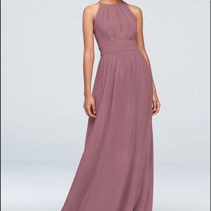 Dusty rose bridesmaid gown